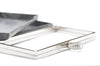 Silver Box Purse Frame Clutch Bag Glue-in Style 22cm x 12cm ( 8" x 5")