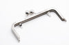 Silver Color Purse Frame Bronze Bag Hanger Glue-In Style 15.5cm x 6.5cm ( 6" x 2 1/2")