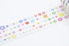 Retro Wide Flower Washi Tape 40mm Wide x 5 Meters Long