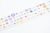 Retro Wide Flower Washi Tape 40mm Wide x 5 Meters Long