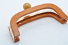 Wood Handle Purse Frame With Screws  21 x 9cm Pick Up Color