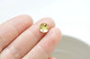 100 pcs Raw Brass Circle Domed Disc Connectors 6mm/8mm/10mm/15mm/18mm