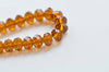 One Strand Faceted Rondelle Crystal Glass Abacus Beads 8x10mm