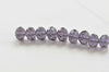 One Strand Faceted Rondelle Crystal Glass Abacus Beads 8x10mm