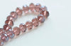 One Strand Faceted Rondelle Crystal Glass Abacus Beads 8x10mm