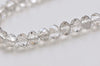 One Strand Faceted Rondelle Crystal Glass Abacus Beads 8x10mm