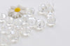 One Strand Faceted Rondelle Crystal Glass Abacus Beads 8x10mm