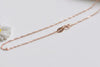 925 Sterling Silver Spiga Necklace Chain 16" 18" Link Width 1.7mm Silver/Platinum/Gold/Rose Gold