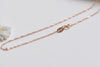 925 Sterling Silver Spiga Necklace Chain 16" 18" Width 1.2mm Silver/Platinum/Gold/Rose Gold