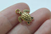 10 pcs Antique Gold Sea Turtle Charms Pendants Jewelry 13x16mm A4487