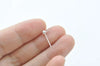 4 pcs (2 Pairs) 925 Sterling Silver Ball Earring Stud Post With Closed Horizontal Loop