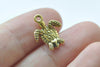 10 pcs Antique Gold Sea Turtle Charms Pendants Jewelry 13x16mm A4487