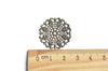 10 pcs Antique Bronze Filigree Flower Stampings 25mm