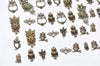 Antique Bronze Owl Charms Mixed Style A5193