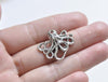 20 pcs of Antique Silver 3D Octopus Charms 21x24mm