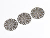 10 pcs Antique Bronze Filigree Flower Stampings 25mm A5973