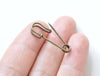 10 pcs Antique Bronze Small Kilt Pin Safety Pins Broochs 27mm A394