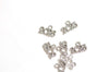 50 pcs New Year 2025 Charms Shiny Gold/Antique Silver/Antique Bronze