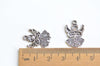 20 pcs of Antique Silver Angel Charms 14x20mm