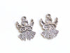 20 pcs of Antique Silver Angel Charms 14x20mm