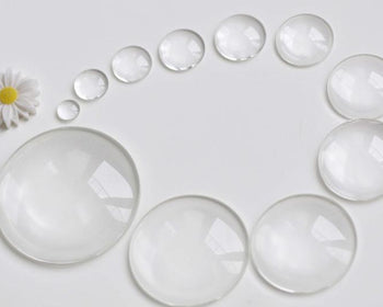 16mm (5/8) Round Glass Cabochons - Clear Magnifying Dome Cabs - 5/8 inch