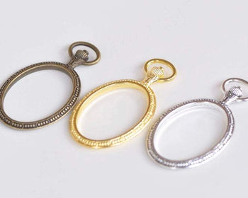 6pcs Oval Cabochon Base Charm Jewelry Connectors – Vialysa