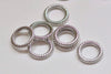 Antique Bronze/Silver Textured Coiled Ring Connectors 13mm