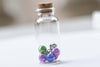 10 pcs Clear Glass Bottles Empty Vials Jars With Corks A8615