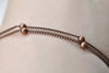 16ft (5m) Antique Copper Satellite Chain Bead Ball Curb Chain A8631