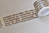 Political Quotes Washi Tape 30mm Wide 5M Long A12280