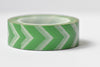 Green Washi Tape/ Chevron Translucent Japanese Masking Tape 15mm Wide x 10M A12860