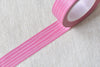 Pink Lines Stripes Adhesive Washi Tape 15mm Wide x 10M Roll A12458