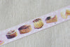 Cookie Cake Snack Food Washi Tape 15mm Wide x 10m Roll A12477