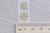 Gold Snowflake Tree Leaf Masking Washi Tape 15mm x 5M A12749