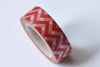 Red Chevron Wave Masking Washi Tape 15mm x 10M Roll A12770