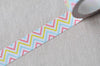 Colorful Chevron Washi Tape Scrapbooking Tape 15mm x 10M Roll A12962