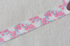 Pink Flowers Washi Tape 15mm x 10M A12998