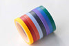 Colorful Washi Tape Set | Set of 8 Colors | 5mm Wide x 5M A13172