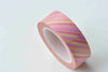 Colorful Stripes Deco Adhesive Washi Tape 15mm Wide x 10M Roll A12921