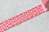 Red Self-Adhesive Washi Tape 15mm Wide x 10M Roll A13268