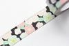 Retro Flowers Washi Tape 15mm wide x 10m long A12393