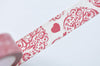 Red Flower Adhesive Washi Tape 15mm Wide x 10M Roll A12658