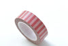 Red Stripes Deco Washi Tape 15mm Wide x 10M Roll A12262