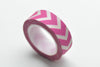 Pink Chevron Wave Washi Tape 15mm Wide x 10M Roll A12332