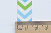 Green Washi Tape/ Blue Chevron Japanese Masking Tape 15mm wide x 10M Roll A12463