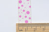 Pink Polka Dots On White Washi Tape 15mm x 10M Roll A12608