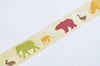 Animals Deco Tape Elephant Monkey Bear Adhesive Washi Tape 15mm Wide x 10M Roll A13305