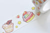 Cupcake Cookie Cake Snack Food Washi Tape 25mm Wide x 5 Meters Roll A13070