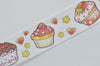 Cupcake Cookie Cake Snack Food Washi Tape 25mm Wide x 5 Meters Roll A13070