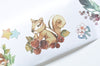 Retro Wide Washi Tape Bird Squirrel Bunny Masking Tape 40mm Wide x 5M Long A12944